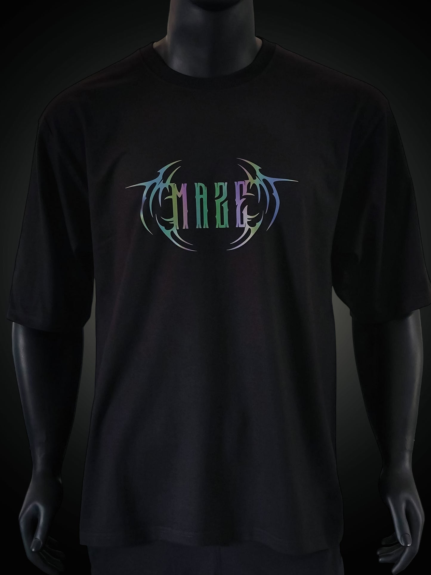 MAZE | Oversized | Reflective Tee