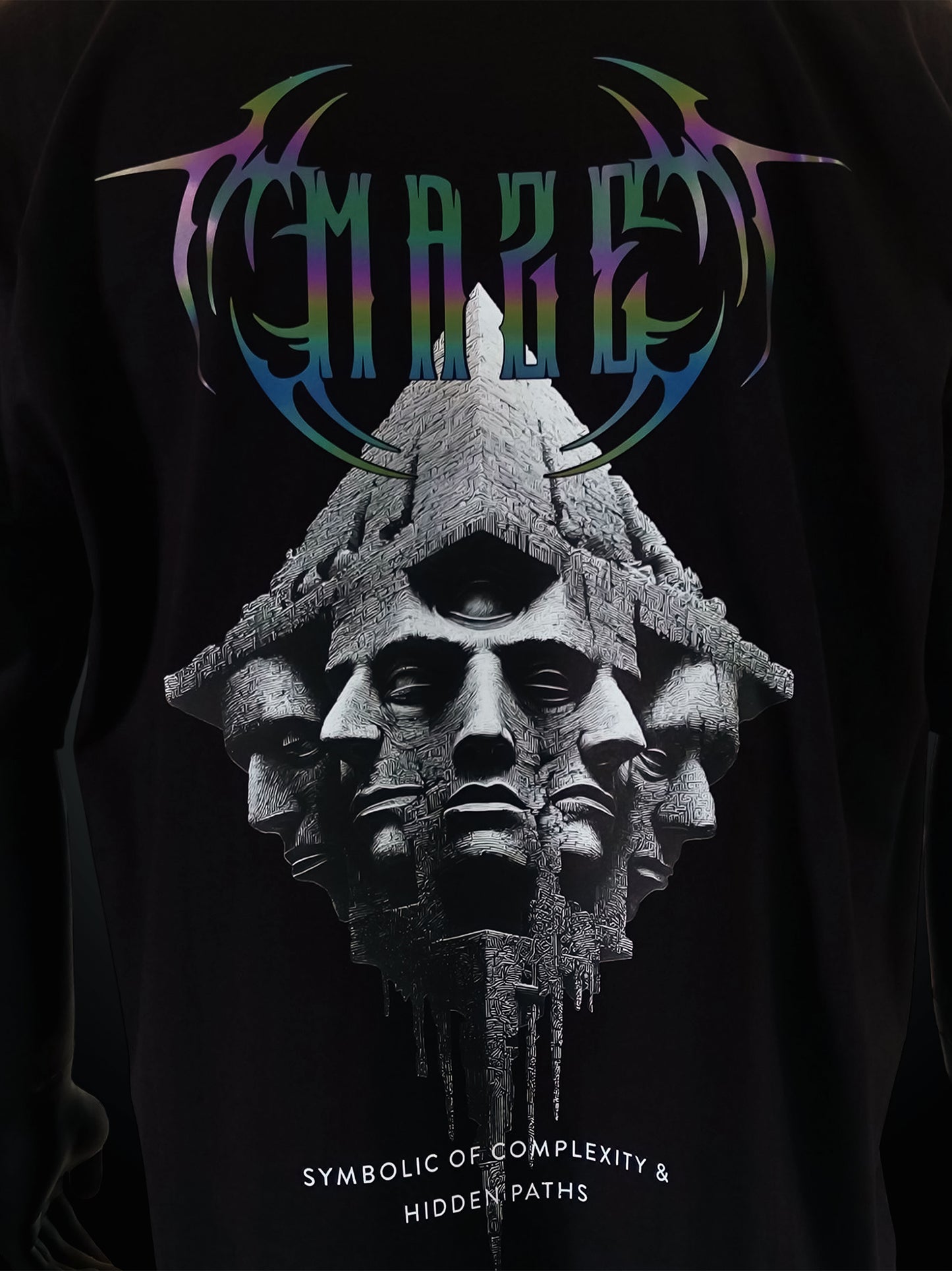 MAZE | Oversized | Reflective Tee