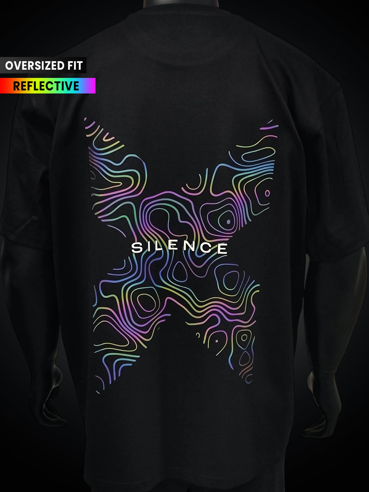 SILENCE | Oversized | Reflective Tee