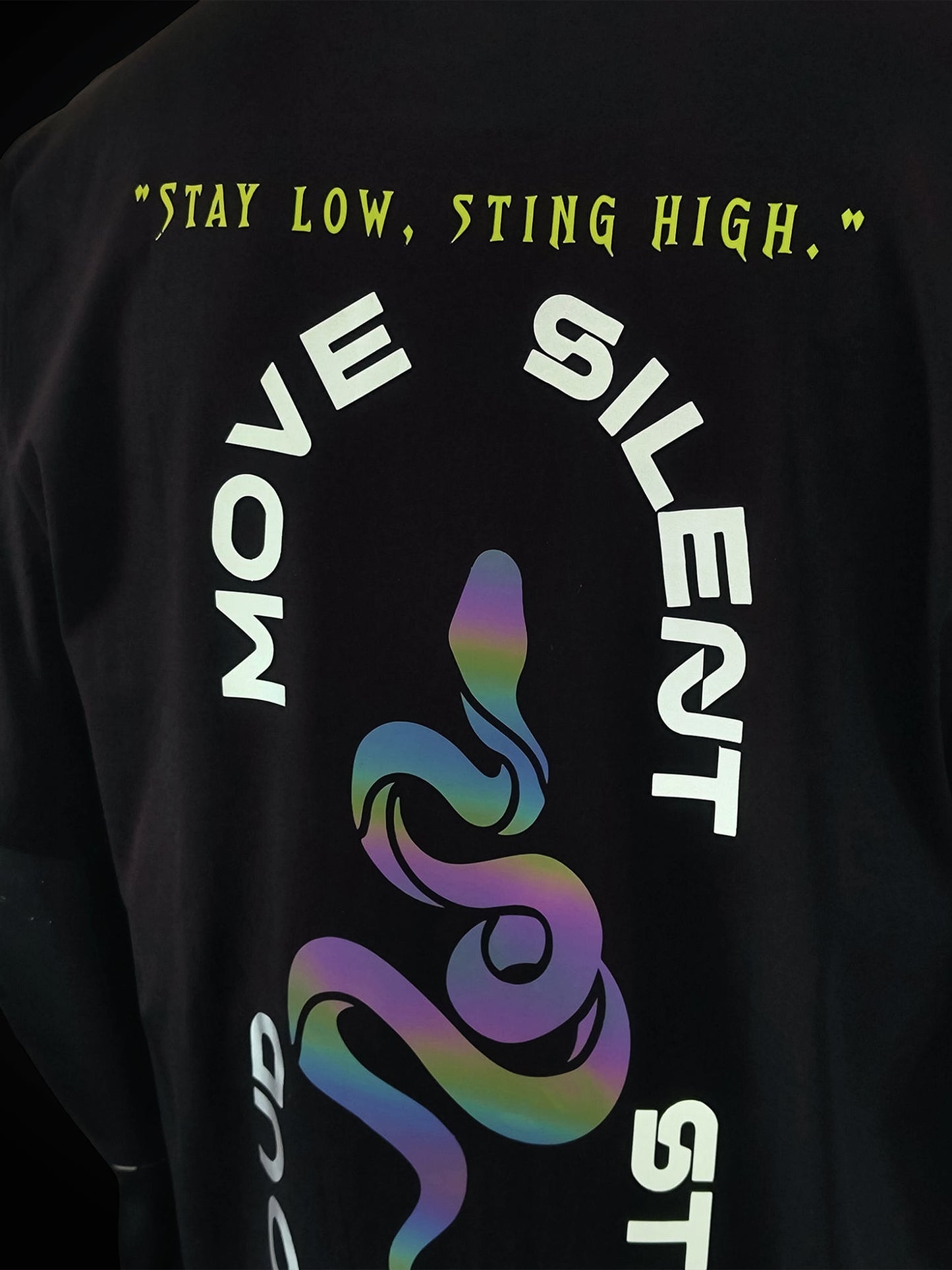 SILENT SNAKE | Oversized | Reflective Tee