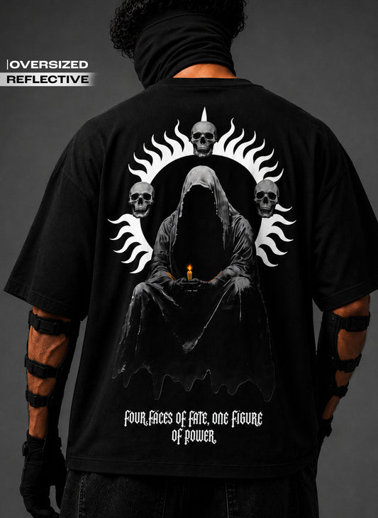 FOUR FACES Oversized - Reflective Tee