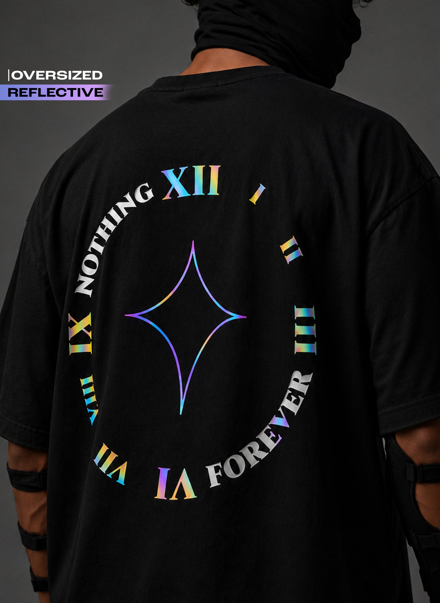 NOTHING FOREVER Oversized - Reflective Tee