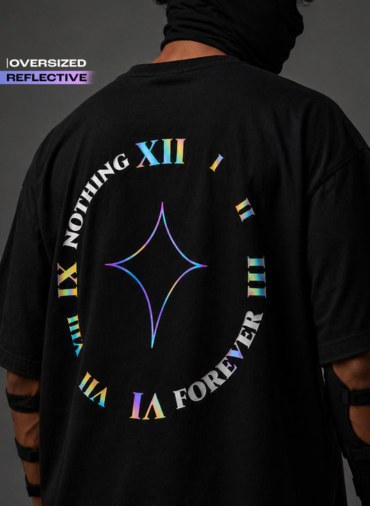 NOTHING FOREVER Oversized - Reflective Tee