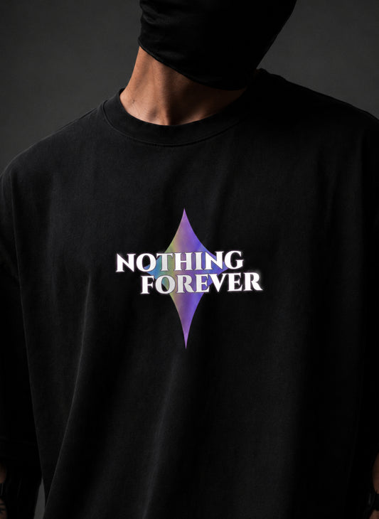 NOTHING FOREVER Oversized - Reflective Tee