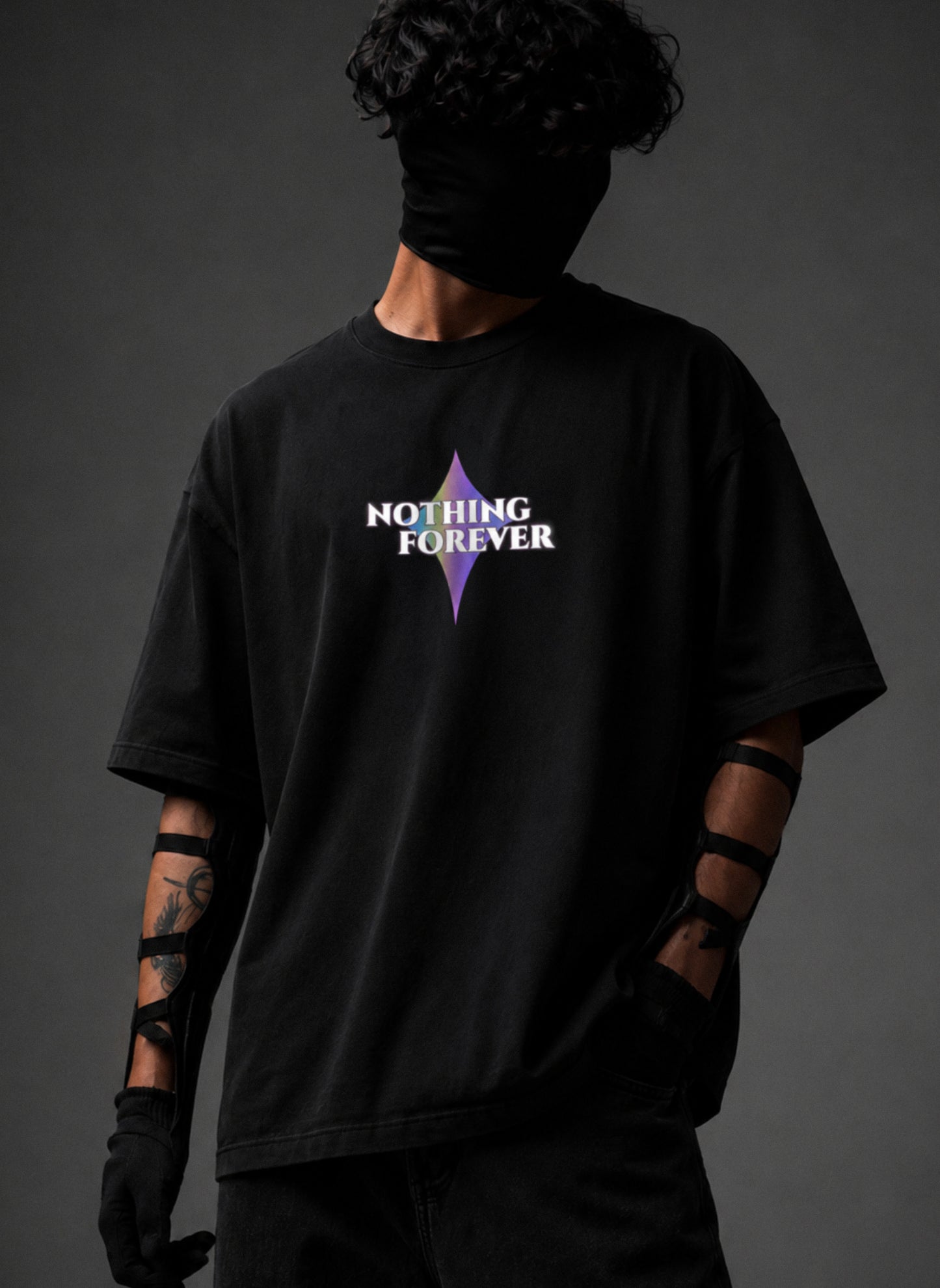 NOTHING FOREVER Oversized - Reflective Tee