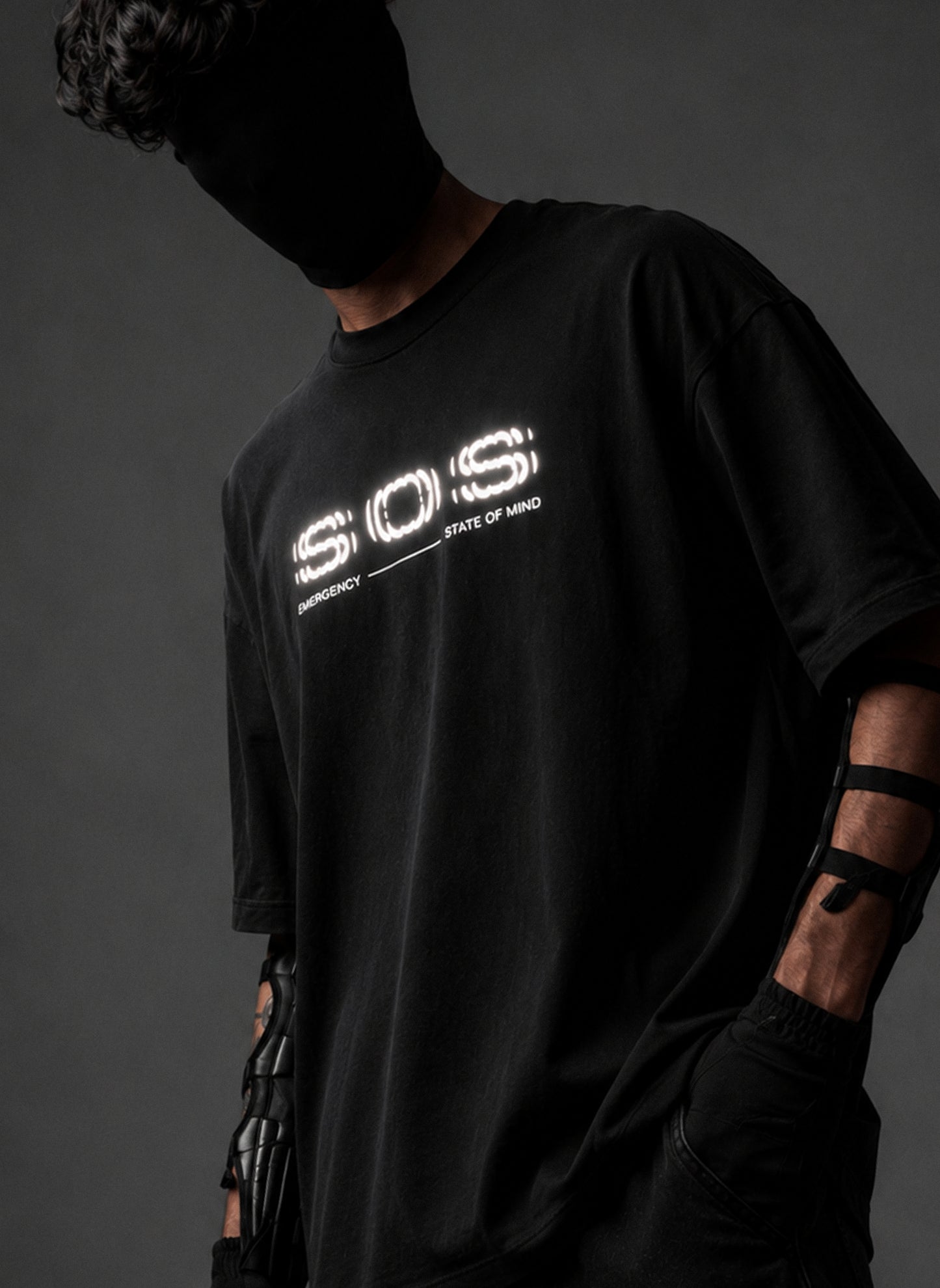 SOS Oversized - Reflective Tee