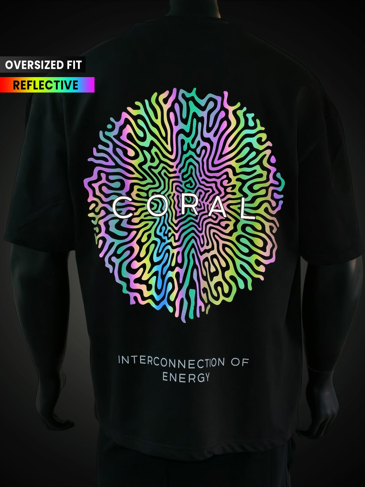 CORAL Oversized - Reflective Tee