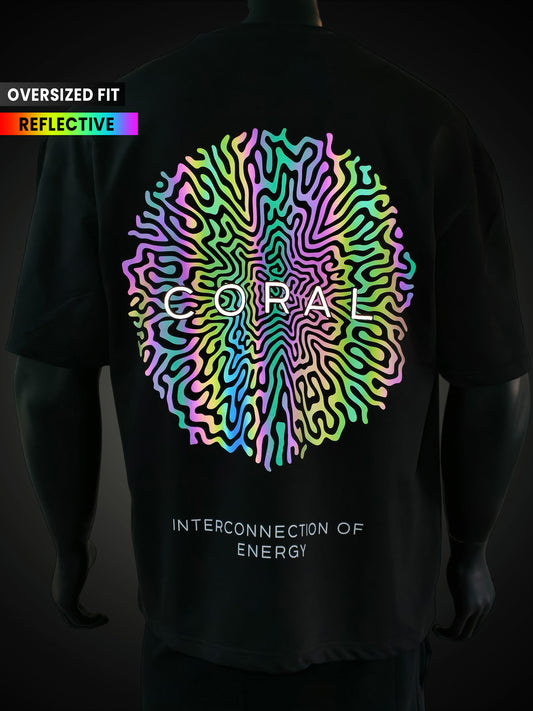CORAL Oversized - Reflective Tee
