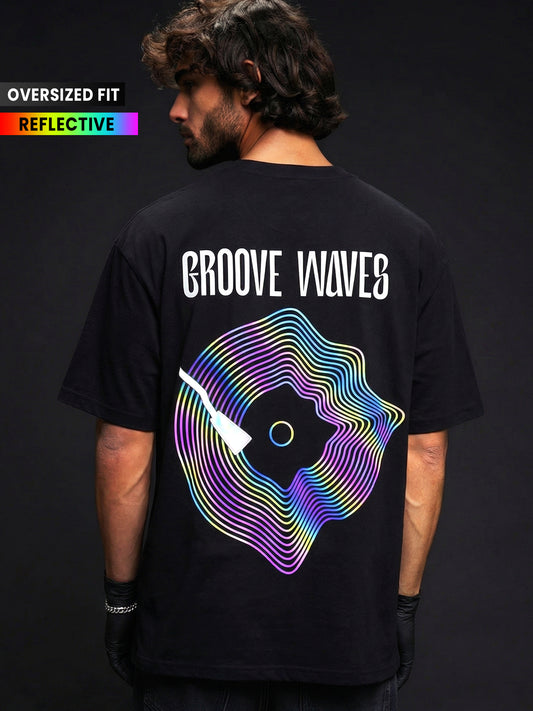 GROOVE WAVES Oversized - Reflective Tee