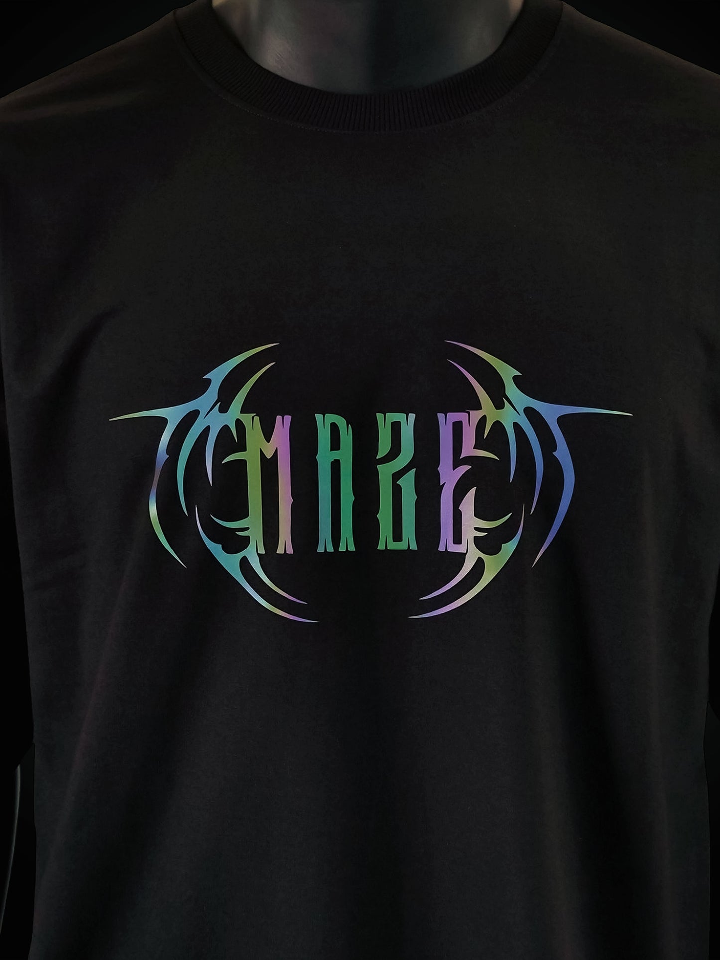 MAZE | Oversized | Reflective Tee