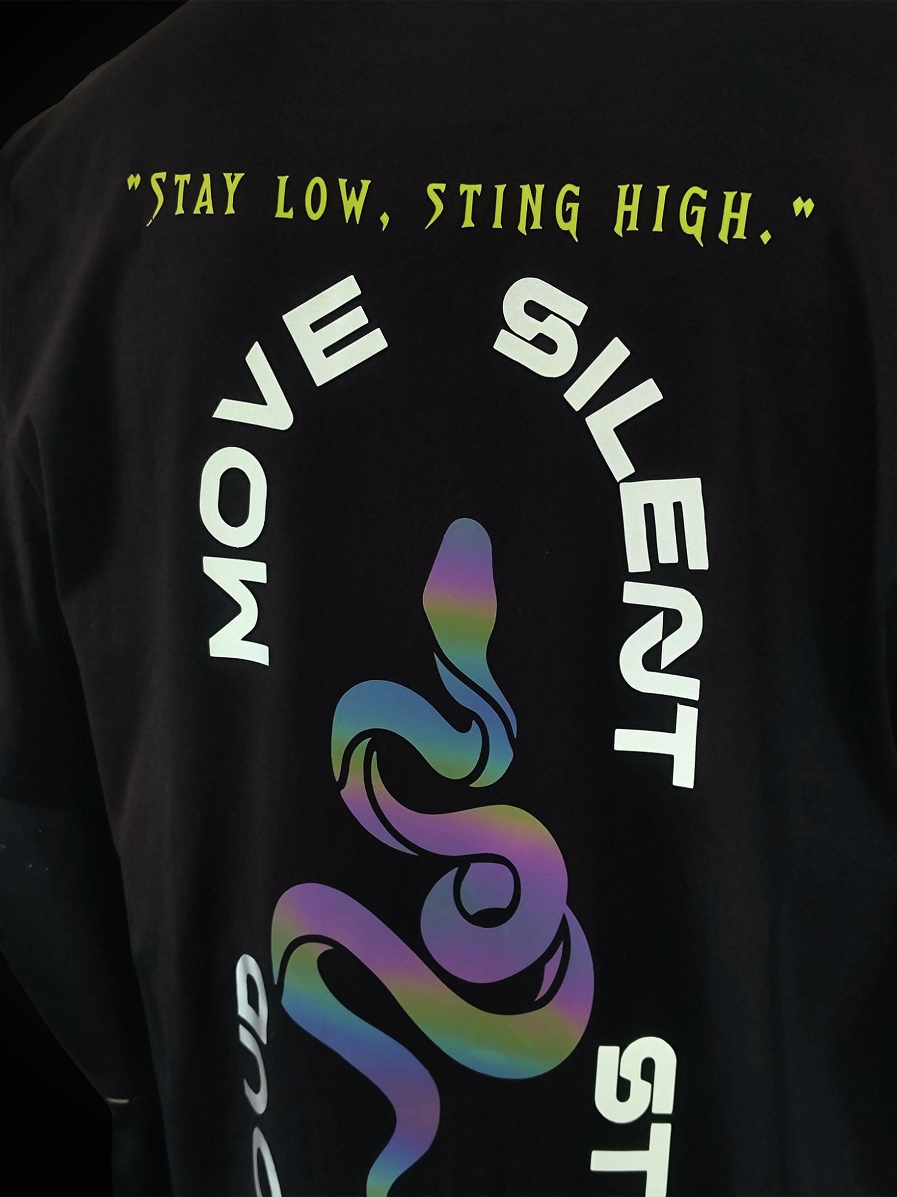 SILENT SNAKE | Oversized | Reflective Tee – Fashion Heist