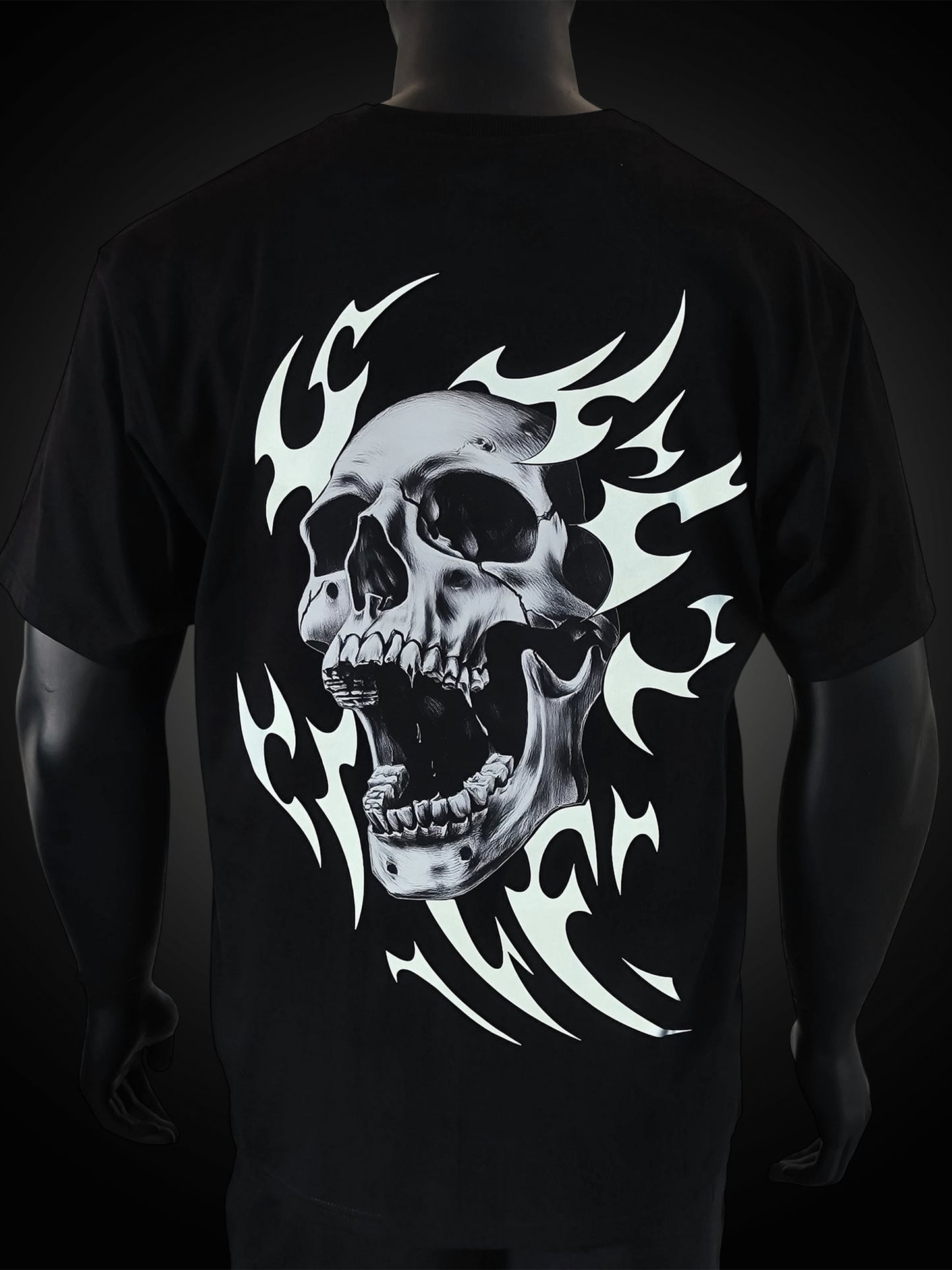 SKULLED | Oversized | Reflective Tee